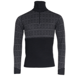 Dalen 2-layer Wool Polo Zip, ulltrøye, herre