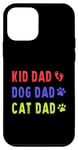Coque pour iPhone 12 mini kid dad dog dad cat dad paw print foot print men fathers