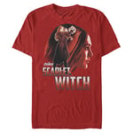 Marvel Avengers: Infinity War-Scarlet Witch SIL Organic Short Sleeve T-Shirt, Red, XXL