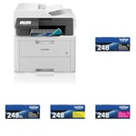 Brother DCP-L3560CDW | Imprimante Laser Couleur Multifonction 3 en 1 (Impression/Copie/Scan) Laser Couleur | WiFi TN-248BK Cartouche de Toner 1 pièce(s) Original