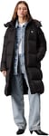 Calvin Klein Manteau Femme Down Long Puffer Déperlant, Noir (Ck Black), M