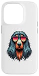 Coque pour iPhone 14 Pro Rétro Lunettes De Soleil Afghan Hound Balkh Hound