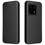 OnePlus 10 Pro 5G - Flip cover med kortholder - Børstet Design - Sort