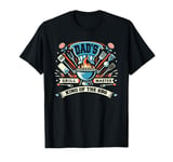 Dad's Grill Master BBQ Lover Funny Retro Fan T-Shirt