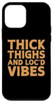 Coque pour iPhone 12 mini Cool Locs Mélanine Art pour femmes filles africaines dreadlocks locd