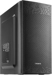 AC6, Boîtier PC Micro ATX Compact, Refroidissement par Mailles en Façade, USB 3.0, Noir