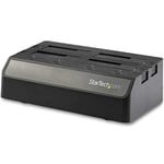 StarTech.com Dock pour Disques Durs 4 Baies USB 3.1 à SATA, Station d'Accueil pour Disques Durs USB 10Gbps, Docking Station pour SSD/HDD Externes 2,5/3,5" SATA III, Remplacement à Chaud (SDOCK4U313)