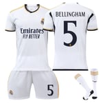 23&24 Herrpaket Träning Barnset Toppar & shorts & strumpor Sportkläder Kostymer real madrid 23/24 home kit #5 #28(12-13 years)