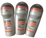 L'Oréal Men Hydra Energetic Extreme Sport Roll On Anti Perspirant 72H 3 x 50ml