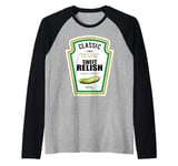 Sweet Relish DIY Halloween Costume Condiment Green Pickle Raglan Baseball Tee