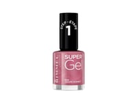 Rimmel Super Gel Nail Polishes, Rosa, Grape Sorbet, Färgande, 1 Styck, Flaska, Borsta