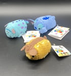 Disney Tsum Tsum x3 Bambi Monsters Inc Sully Lilo & Stitch Stitch Mini 3.5”