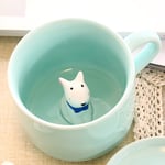 DUKAILIN Espresso Cups Ceramic Cup Coffee Mug 3D Milk Cup with Animal Cute Cartoon Panda Rabbit Tee Cup Heat Resistant Celadon Cup