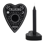 Talking Board Wooden Black Spell Candle Holder Witch Cast Pagan Ritual