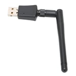 600M Langaton USB 2.0 WiFi-sovitinvastaanotin Verkkokortti 2.4G 5G Dual Band antennilla