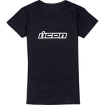 T-Shirt dam icon - T shirt classicon svart medium clasicon bomull polyester