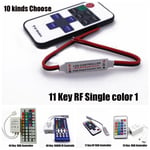 Mini RGB Striscia Remote Controller Dimmer LED Strip Light Switch RF Wireless