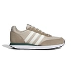 adidas Homme Run 60s 3.0 Leather Shoes Chaussures, Blanch Cargo/Core White/Wonder Beige, 44 EU