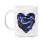 FC Internazionale Milano S.p.A. Tasse IM Inter Amarti est Destiny, 100% Céramique, Impression Numérique Coeur Sérigraphique, Couleur Blanc