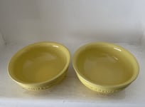 Le Creuset Stoneware Mini Bowl / Dips /Snack Bowls in Soleil 2 Bowls)