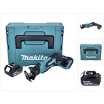 Djr 185 T1J Scie sabre récipro sans fil 18 v + 1x Batterie 5,0 Ah + Coffret Makpac - sans chargeur - Makita