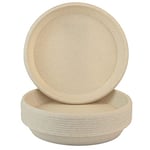 Home Garden Ornaments Plant Pot Saucers 27cm Beige Marble Set of 10 – Solid Plastic Plant Pot Saucer – Round Plant Saucer for House Plants – Durable Plastic Plant Tray (27 cm, Beige Marble)