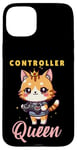 iPhone 15 Plus Controller Queen Gaming Girl Tee Gamer Gamepad Kawaii Anime Case