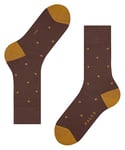 FALKE Men's Dot M SO Cotton Patterned 1 Pair Socks, Brown (Cinnamon 5186), 8.5-11