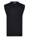 Liam Knitted Vest Navy J. Lindeberg