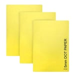 Artway 2302384 A4 5mm Dot Paper Book - Pack of 3,Yellow