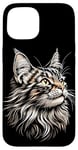 Coque pour iPhone 15 Maine Coon Chat Cat Amoureux des Chats Maine Coon Doux