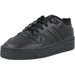 adidas Originals Rivalry Low Black Leather Trainers Shoes