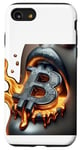 Coque pour iPhone SE (2020) / 7 / 8 Bitcoin Femme Chaud Feu Flamme Visage Féminin Meme