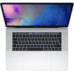 MacBook Pro Touch Bar 15" Core i7 2,6 Ghz 16 GB 256 GB SSD Silver (2019) - Nytt batteri - Renoverad - Utmärkt skick - Refurbished Grade A+ - Swedish