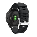 Silikonarmband Garmin Fenix 8 43mm svart