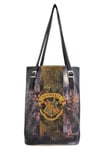 DOGO Femme Cuir Vegan Multicolore Sac d'épaule - Warner Bros Hogwarts Castle Harry Potter Motif