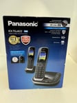 New Panasonic KX-TGJ422E Twin Handset Cordless Phone Clear Sound Auto Call Block