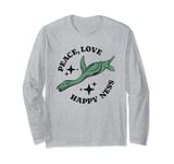 Peace, Love, Happy Ness, Funny Loch Ness Monster Peace Long Sleeve T-Shirt