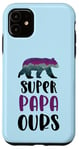 Coque pour iPhone 11 Super papa ours cadeau fête des pères anniversaire papa Noël