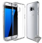 Housse etui coque gel Samsung G935 Galaxy S7 Edge + film ecran - TPU TRANSPARENT