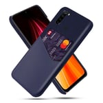 Bofink Xiaomi Redmi Note 8 skal med korthållare - Blå