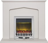 Adam Cotswold Fireplace Suite in Stone Effect with Blenheim Electric Fire in ...