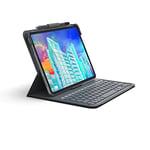 ZAGG Messenger Folio 2 Keyboard for iPad 10.9 (10th Gen) Tablet, Backlight, Pair Multiple Devices, Long Battery, Black, (UK English)