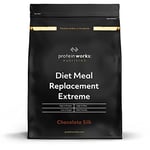 Protein Works - Diet Meal Replacement Extreme, 200 Calorie Meal, High Protein Meal, Supports Weightloss, 16 Meals, Chocolate Silk, 1kg