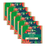 Faith in Nature Aloe Vera Soap 6 x 100g