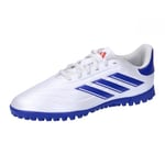 adidas Mixte Copa Pure II Club Football Boots Turf Chaussures Gazon, Cloud White/Lucid Blue/Solar Red, 35 EU