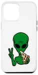 Coque pour iPhone 12 Pro Max Alien Loving Pizza, ET, vaisseau spatial, zone 51, OVNI, UAP, DRONE