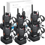 6Pack Professional Walkie Talkies for Adults Rechargeable Walkie Talkies Best 16