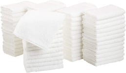 Westlane Linens 100% Cotton Face Cloths (Pack of 12-500) Flannels & Washcloths Super Soft Hotel Qulaity (White ) (20, 30x30cm)