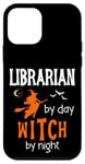 Coque pour iPhone 12 mini Bibliothèque effrayante d'Halloween drôle par Day Witch By Night Women